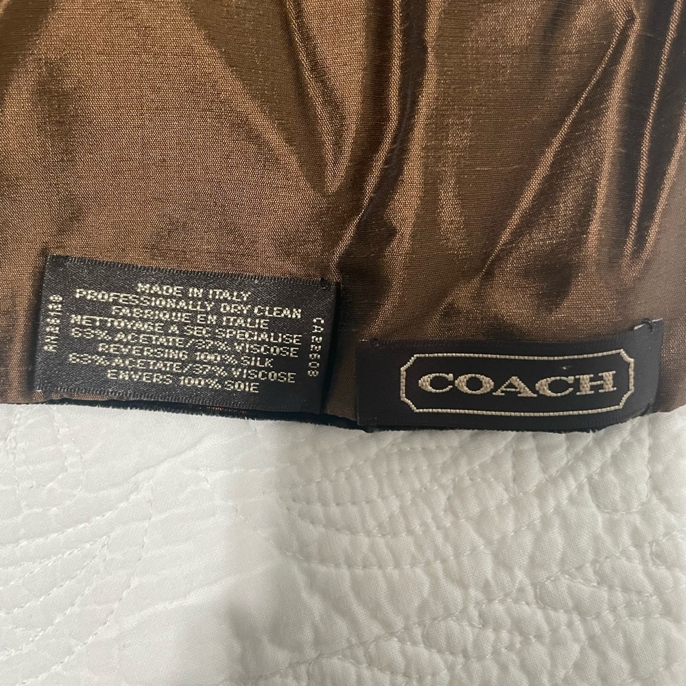 Vintage Coach brown scarf